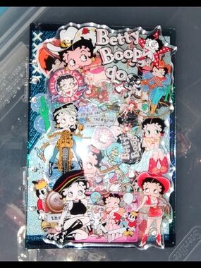 New! Betty Boop A5 Size Acrylic Shaker Notebook With Paper